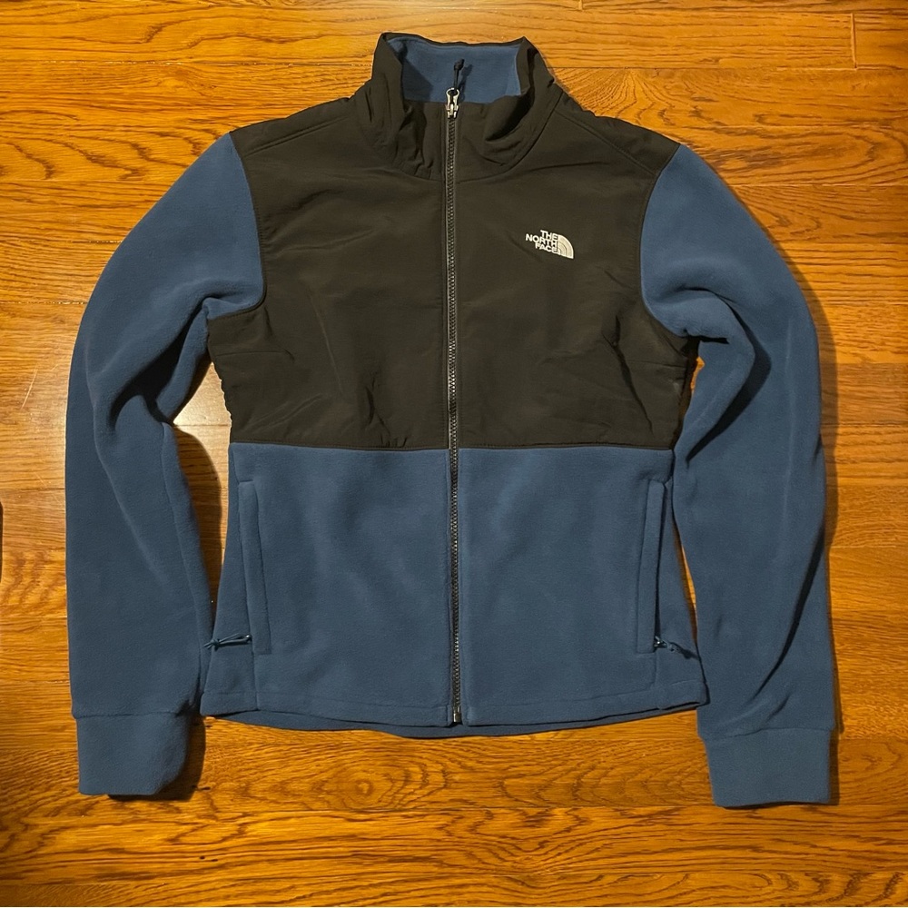 Women’s small blue and black north face jacket
